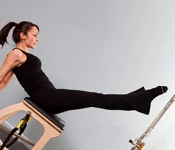 Women doing pilates pose